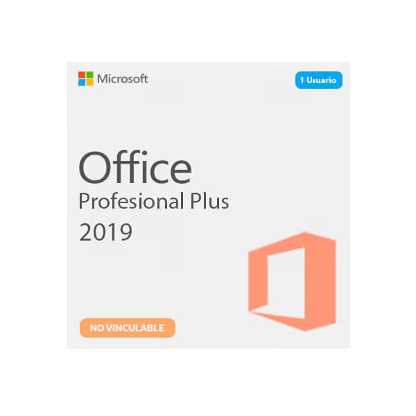 Microsoft Office 2019 Profesional Plus - Licencia Digital, (NO Vinculable)