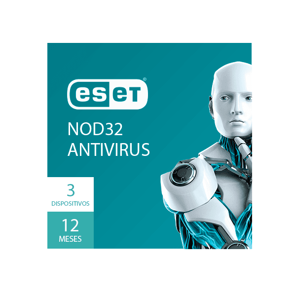 Antivirus ESET NOD32 para 3 Dispositivos, 12 Meses - Licencia Digital