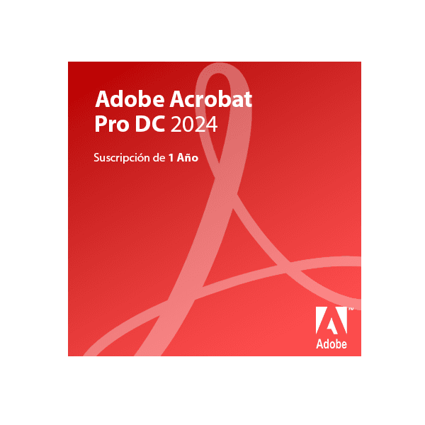 Adobe Acrobat Pro DC 2024 - Suscripción Digital 1 Año