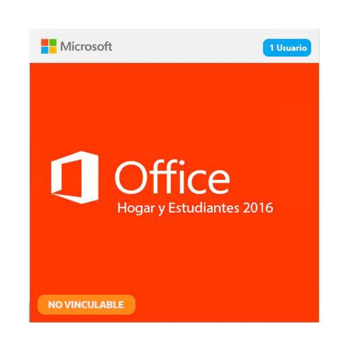Microsoft Office 2016 Hogar y Estudiantes, (NO Vinculable), licencia digital original