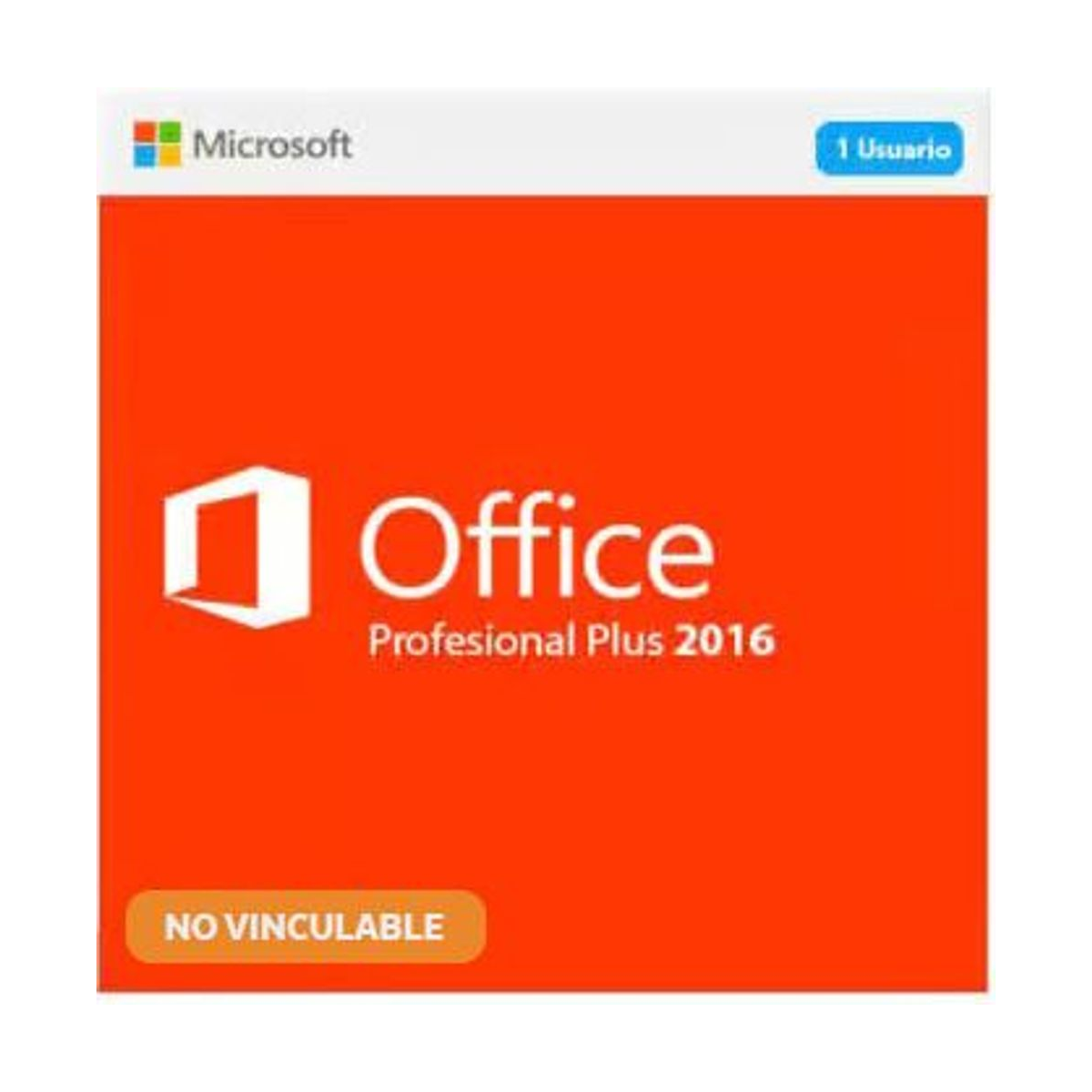 Microsoft Office 2016 Profesional Plus, (NO Vinculable), licencia digital original